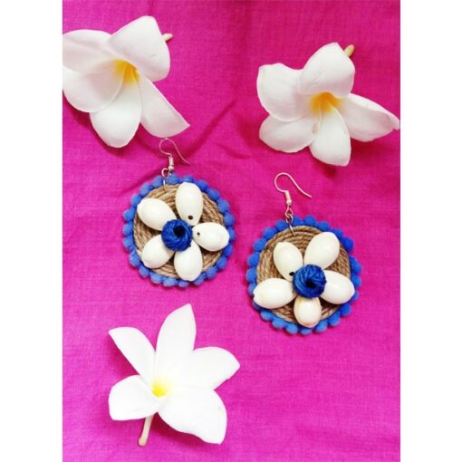 Cowrie-earrings-blue