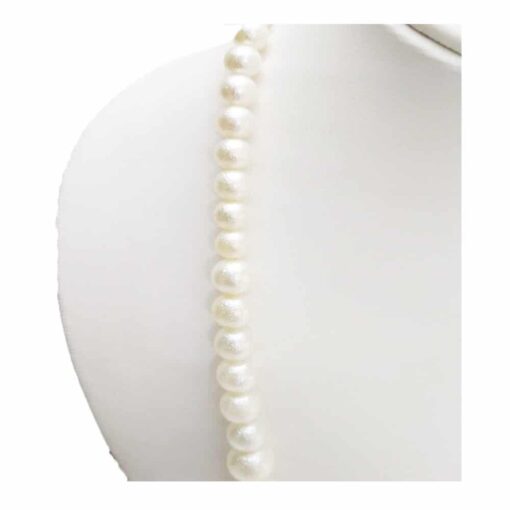 Graded-Round-shaped-textured-pearl-Necklace-1