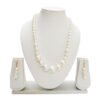 Graded-Round-shaped-textured-pearl-Necklace