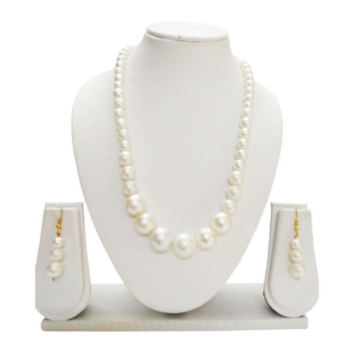 Graded-Round-shaped-textured-pearl-Necklace-4