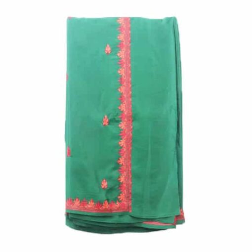 green-crape-saree