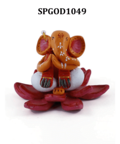 Ganesha idol Sitting on Lotus