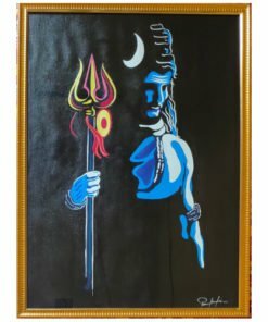 Lord Shiv with Trishul Painting