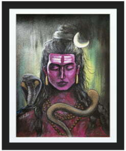 Meditating Lord Shiva Painting