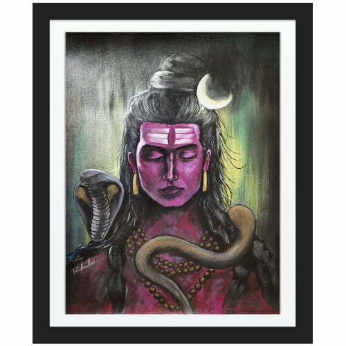 Meditating Lord Shiva Painting