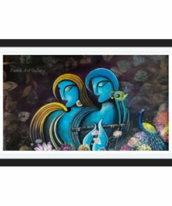 Radhakrishna Canvas Painting