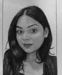 Single Sketch A4 Size (Black and White)