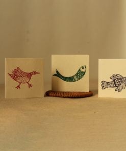 Gond Printed Handmade Paper Gift Tags (Pack of 3)