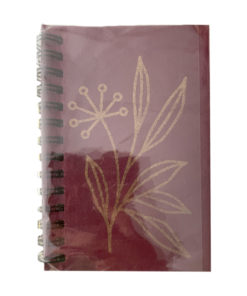 Purple Wiro Pocket Notebook with Gold Screen Print