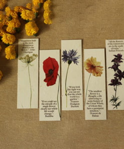 Plantable Marigold Seed Paper Bookmarks Set of 5