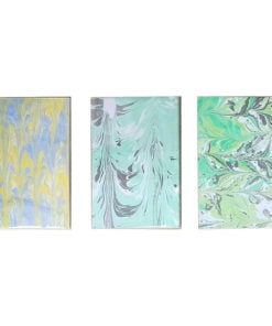 Hand Marbled Hardbound Notebooks with Agri Lined Paper Inners.